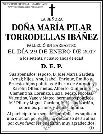 María Pilar Torrodellas Ibáñez